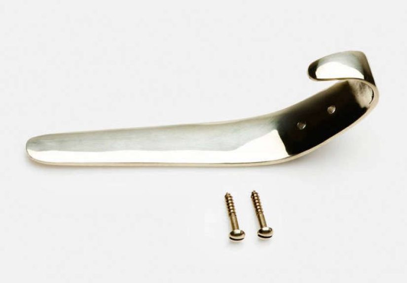Carl Aubock's Large Hook - Polished Brass