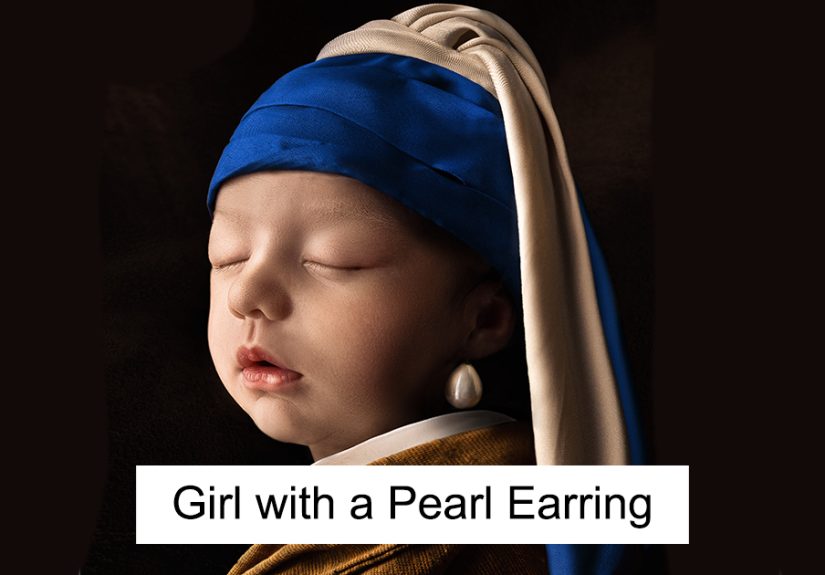 For His Newborn Daughter’s Photoshoot, This Dad Recreated Famous Paintings He And His Wife Love