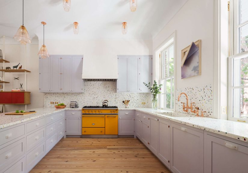 An 1828 Federal Style Townhouse Remodeled with Color and Lots of Art