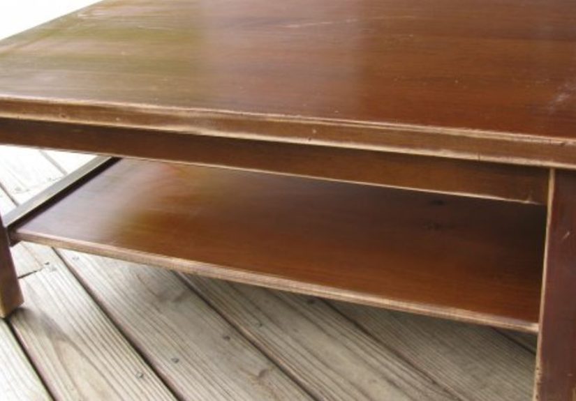 How to Easily Make a DIY Faux Leather Coffee Table