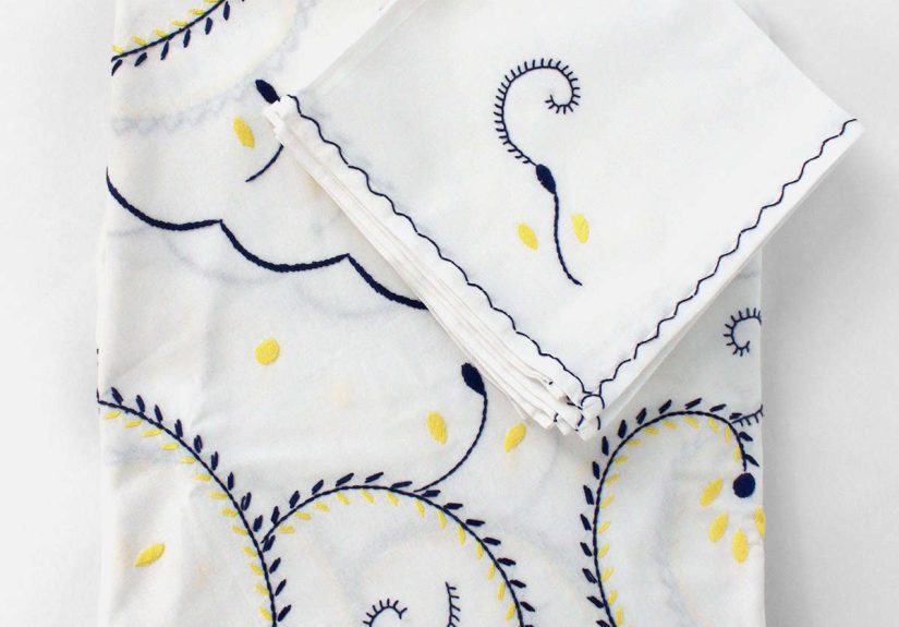 Isilda Parente Round Cotton Tablecloth
