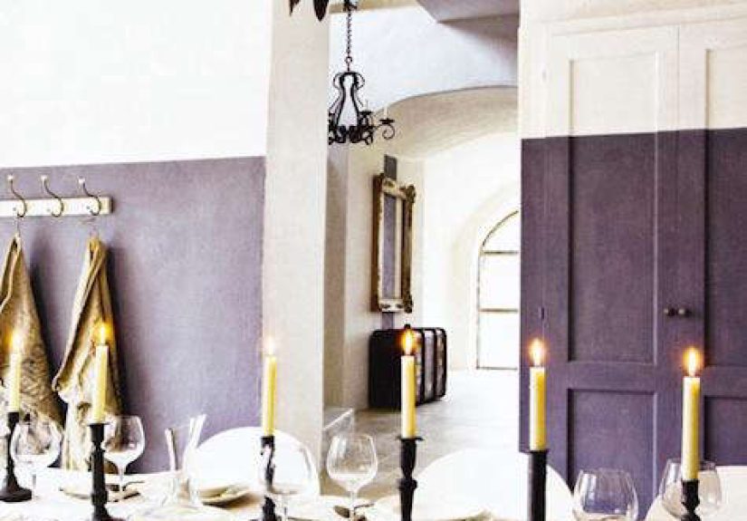Paints & Palettes: Half-Painted Walls in Bold Colors