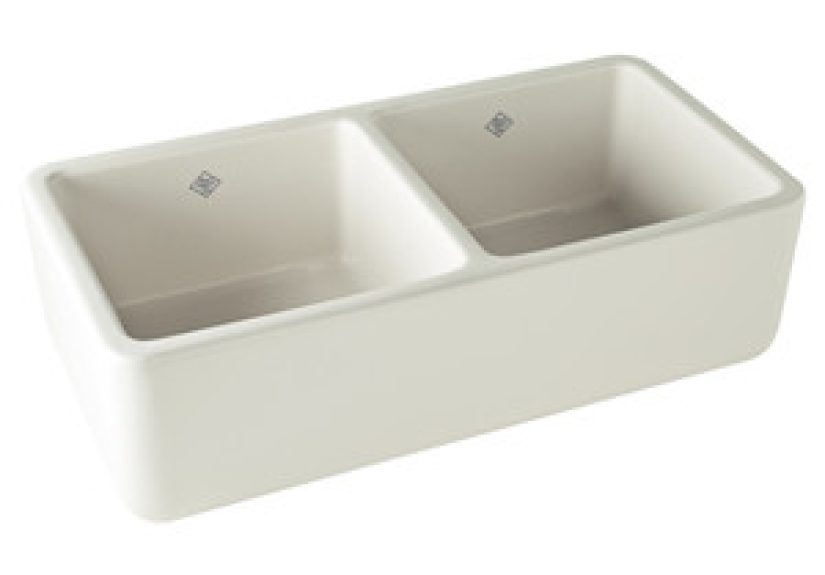 Two-Bowl Fireclay Apron Sink