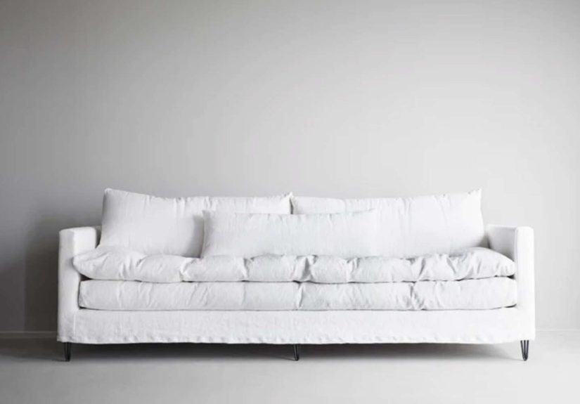 Adar Sofa – Lin Souvage - Neige White