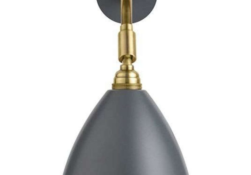 BL7 Wall Sconce - Charcoal Black / Brass
