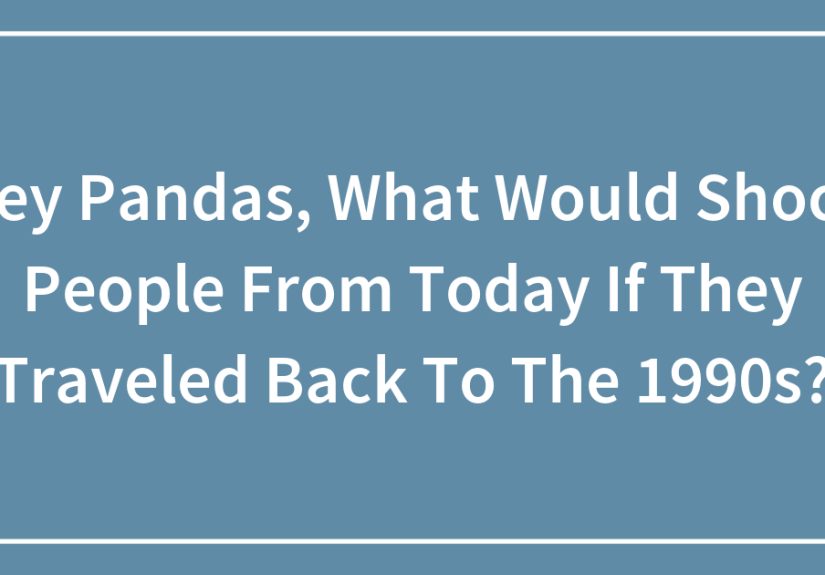 Hey Pandas, What Would Shock People From Today If They Traveled Back To The 1990s?