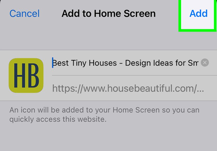 How to Add a Website Shortcut to Home Screen on iPhone
