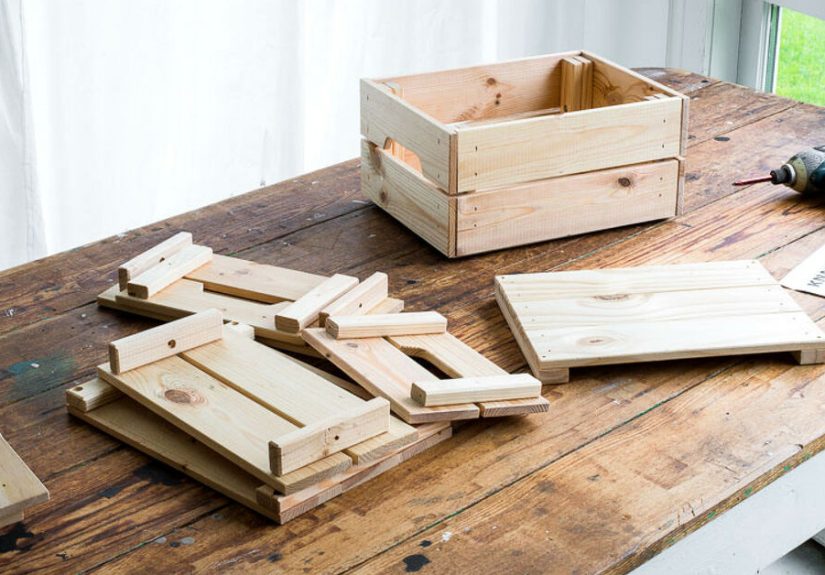 How to Make a Flip a Simple Ikea Crate Into a Game-changer Junk-infused Planter DIY