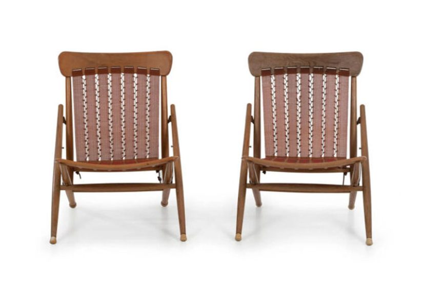 Maruni Mokko of Japan Folding Sling Chairs
