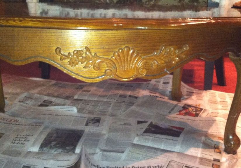 Painted Coffee Table Inspired by Tonya Miller Dean
