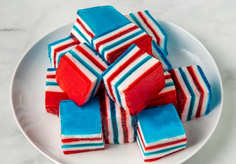 Red, White, and Blue Jello Recipe for July 4th