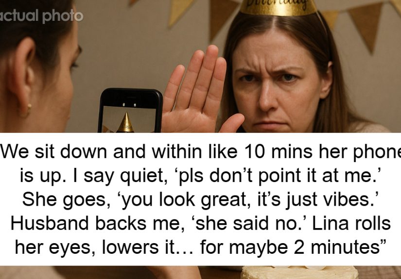 Self-Proclaimed Influencer Tries Filming SIL At B-Day Dinner, Flips Out When She Blocks Her Camera