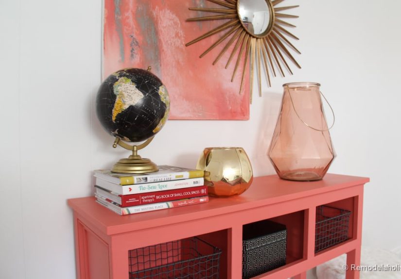 Sherwin-Williams Coral Reef Entry Table