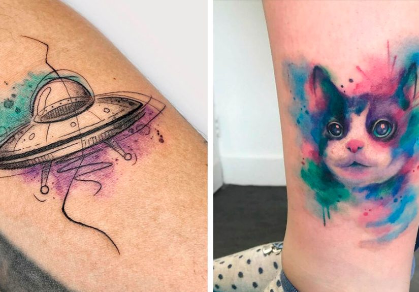 98 Watercolor Tattoos That Are Truly Ethereal