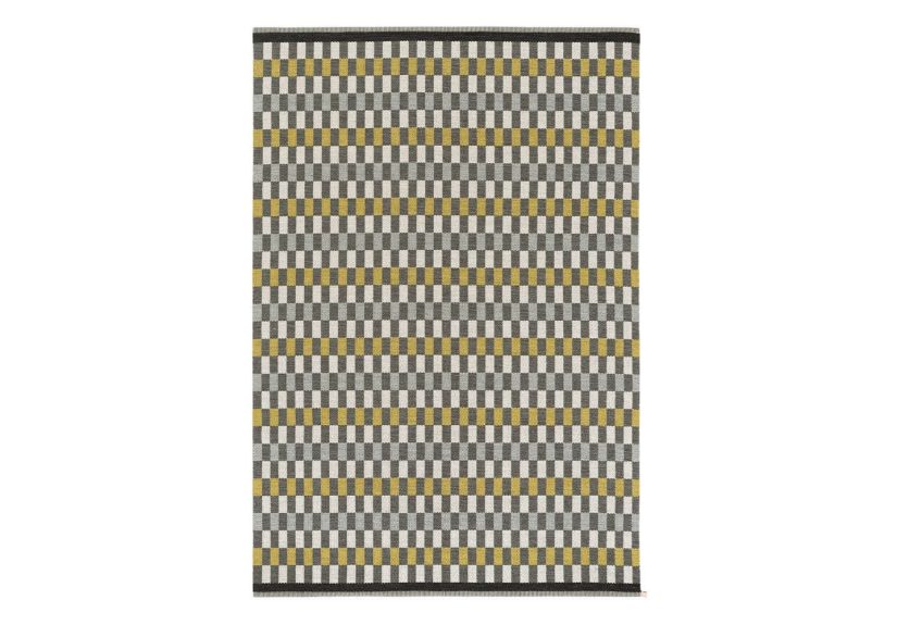 Arkad Retro Graphic-Lime Classic Wool Rug