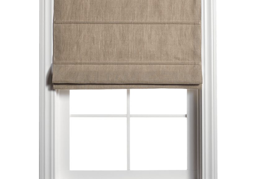 Barn & Willow Belgian Linen Cascade Roman Shade – Flax