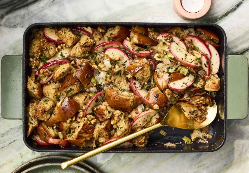 Challah-Apple-Walnut Dressing