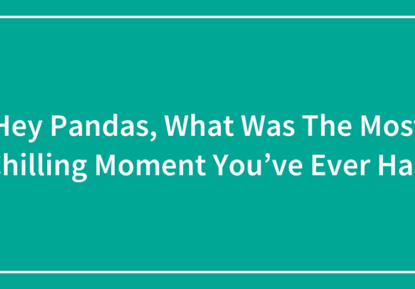 Hey Pandas, What Was The Most Chilling Moment You’ve Ever Had