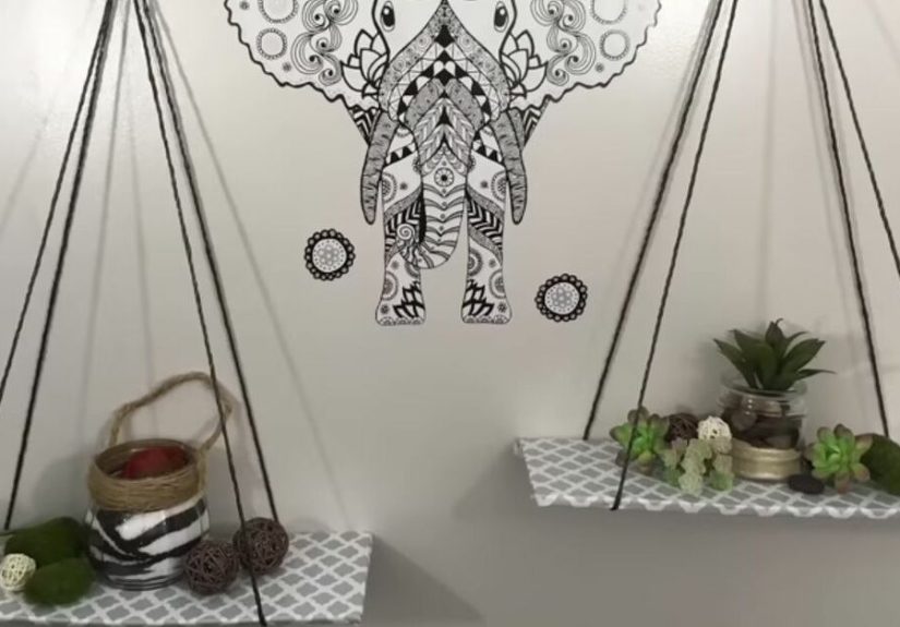 How to Create Beautiful DIY Hanging Shelves from Scratch