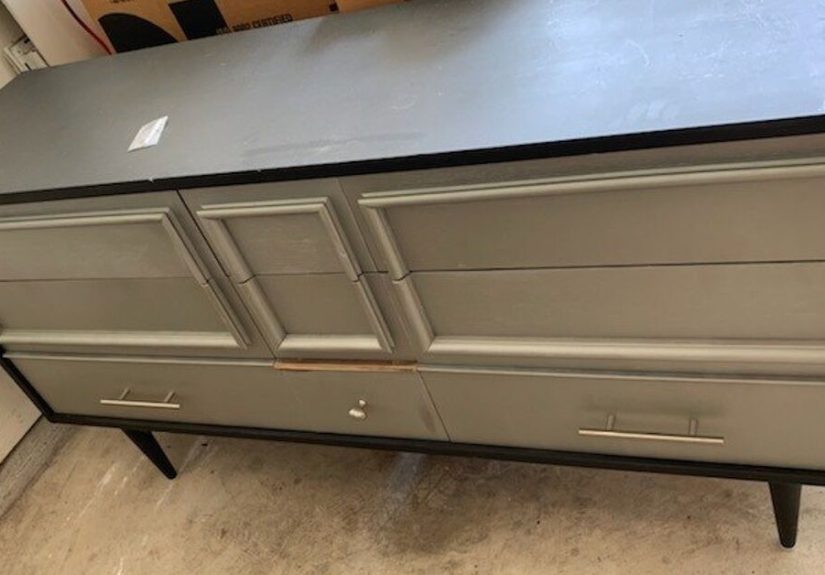 Mid Century Modern Dresser Getting a Makeover