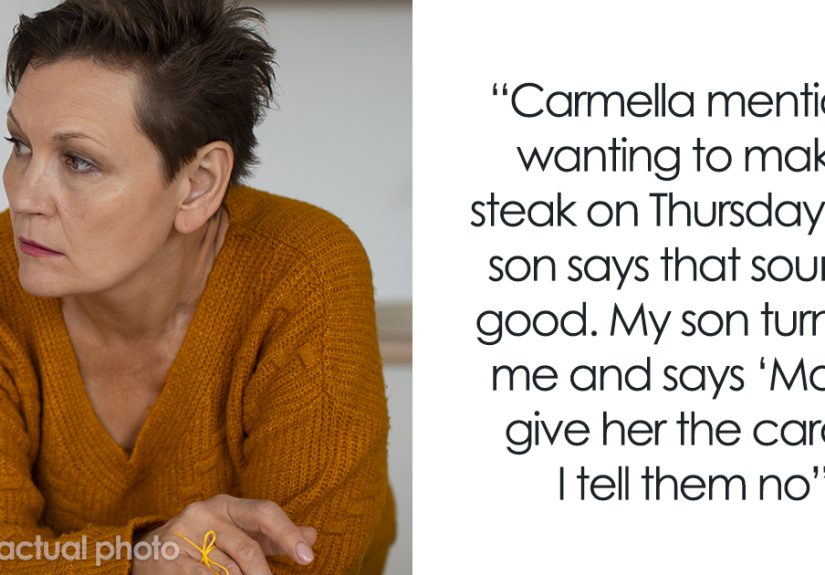 “Mom, Give Her The Card”: Woman Sets A Grocery Budget, Son And GF Are Upset