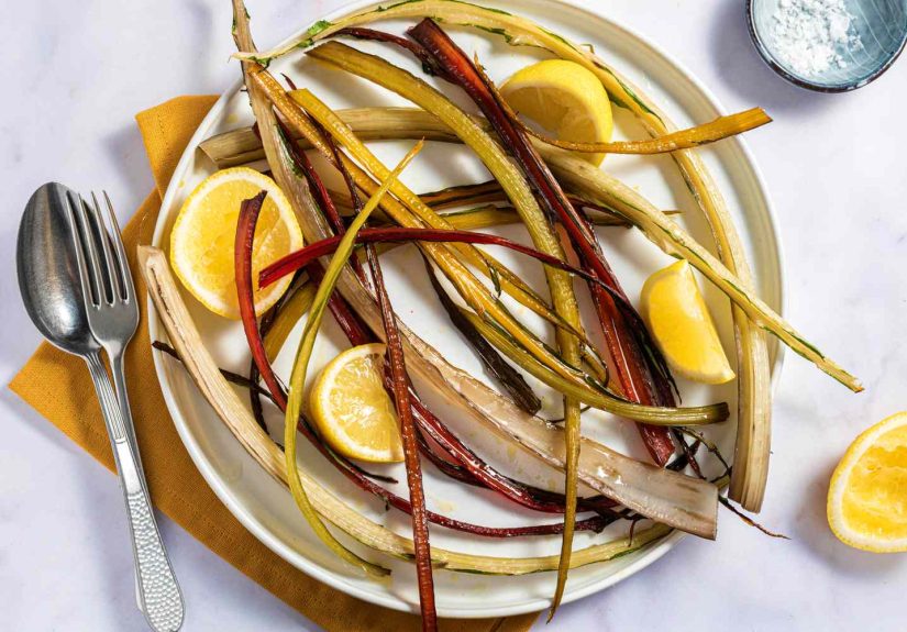 Roasted Swiss Chard Stems Recipe
