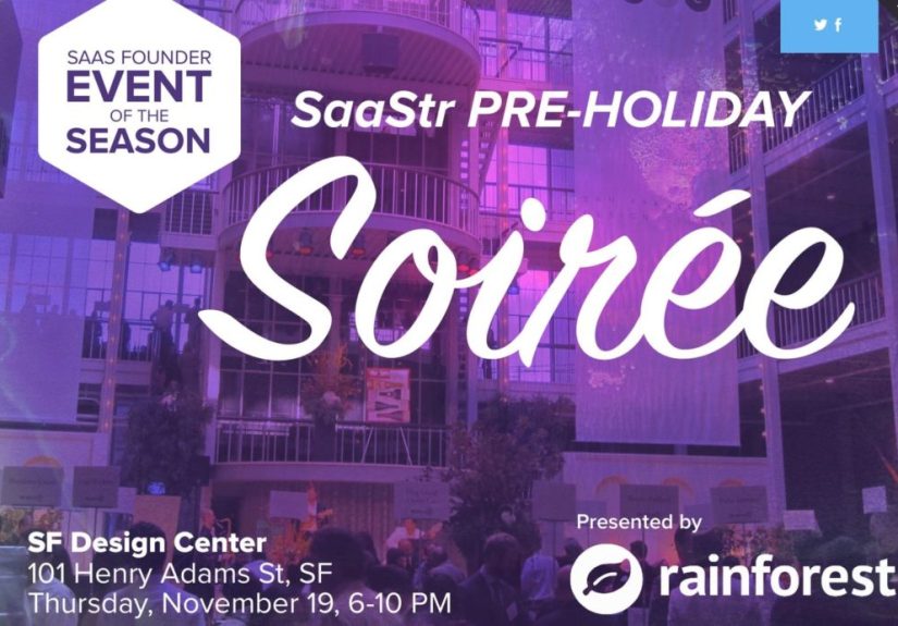 The SaaStr Pre-Holiday Soir&eacute;e: 600+ SaaS Founders & CEOs. And You.