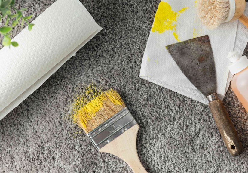 We Asked a Maintenance Pro How to Get Paint Out of Carpet, and We Wish We Knew This Sooner