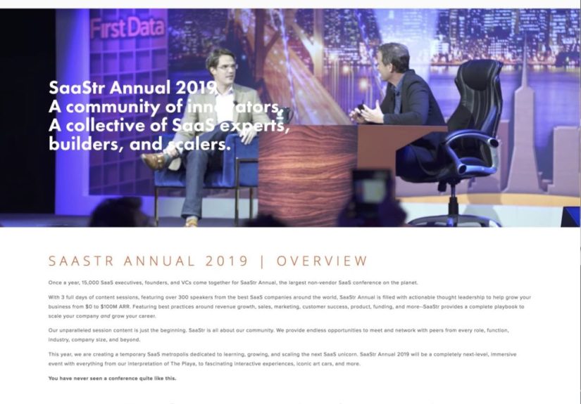 1,000 Folks Already Coming to 2019 SaaStr Annual!! Last Chance for Super Early Bird Tickets