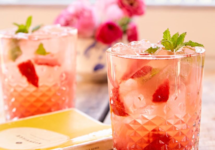 Bourbon Strawberry Smash
