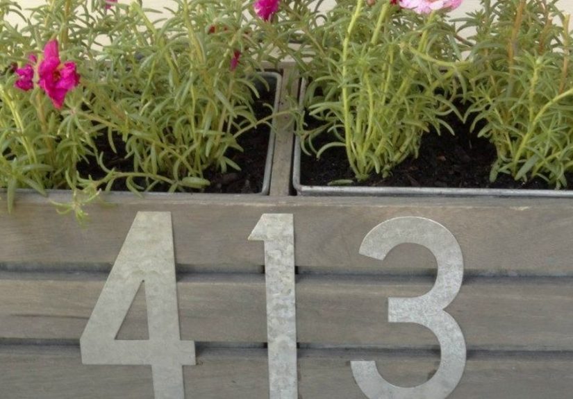 Hanging Address Planter- How to Make a DIY House Number Planter