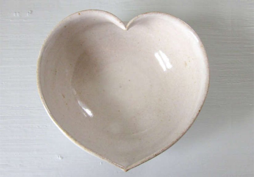 Heart Shaped Cereal Bowl