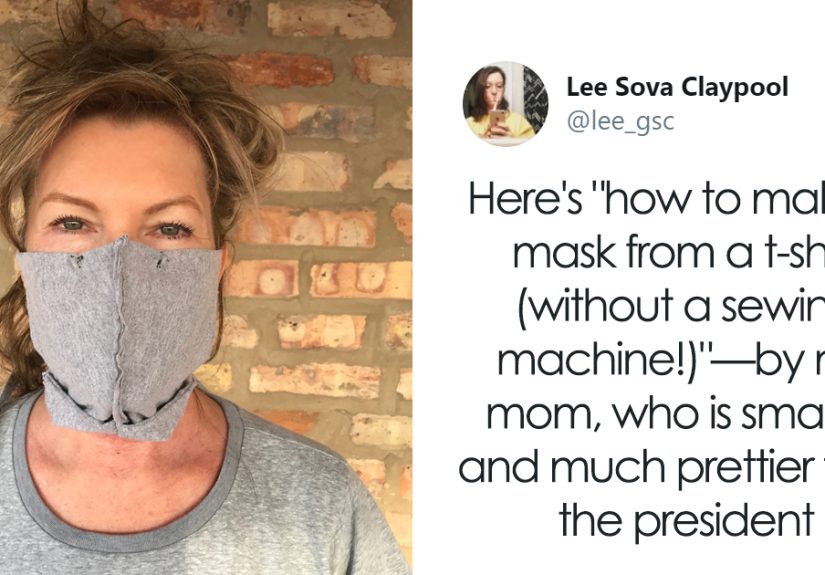 Here’s A Simple Guide On How To Make A Face Mask From Old T-Shirts Without A Sewing Machine