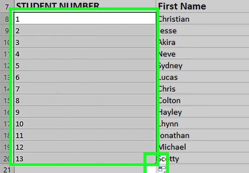 How to Automatically Number Rows and Cells in Excel: 2 Ways