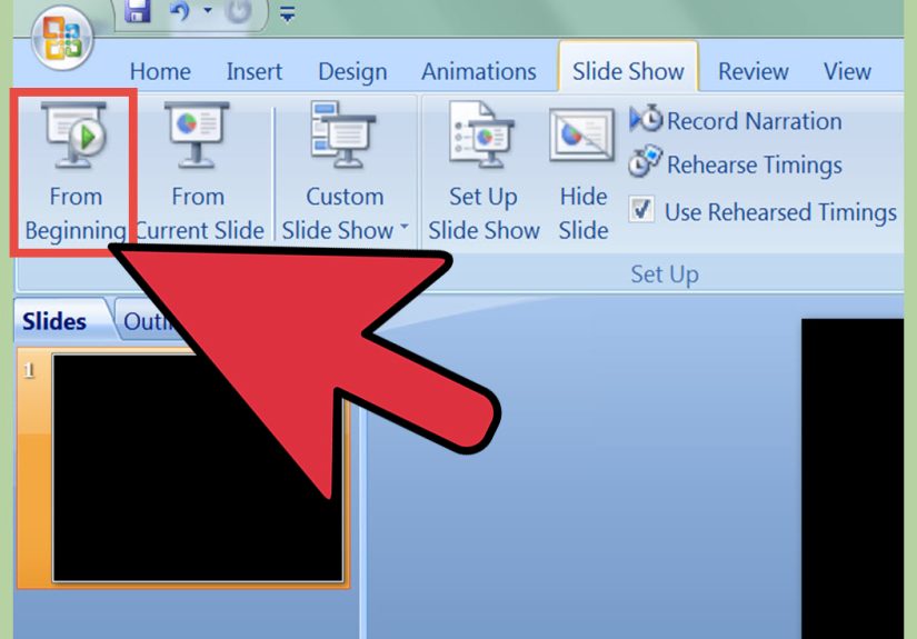How to Make a Computer Screen Go Black With PowerPoint: 9 Steps