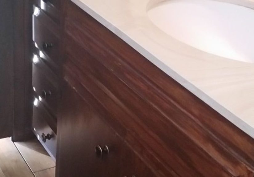 How to Makeover 1965 Bathroom Vanity Into Modern Shaker Style DIY