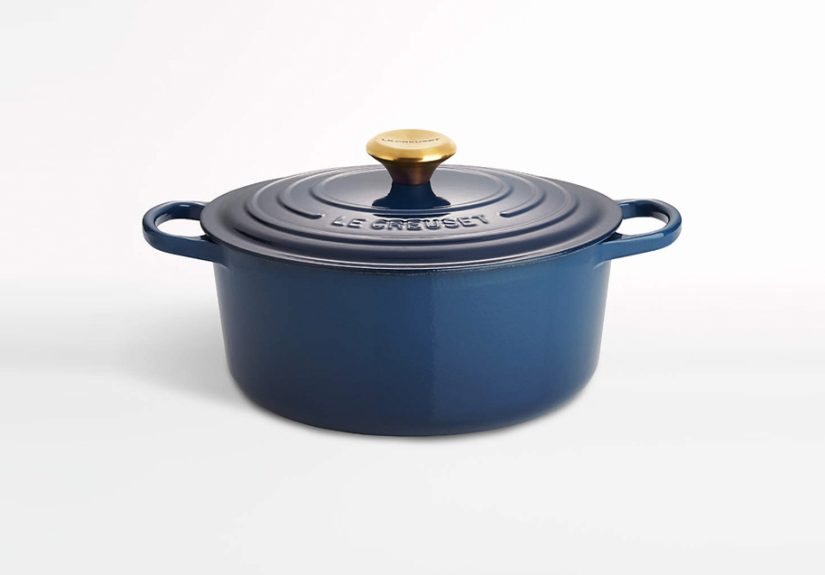 Le Creuset Signature Enameled Cast Iron Dutch Oven Ink Blue