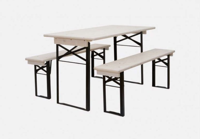 New from La Trésorerie: Biergarten Tables in Black and White