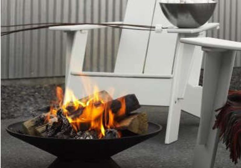 Outdoors: Cast Iron Fire Bowl from Design Within Reach