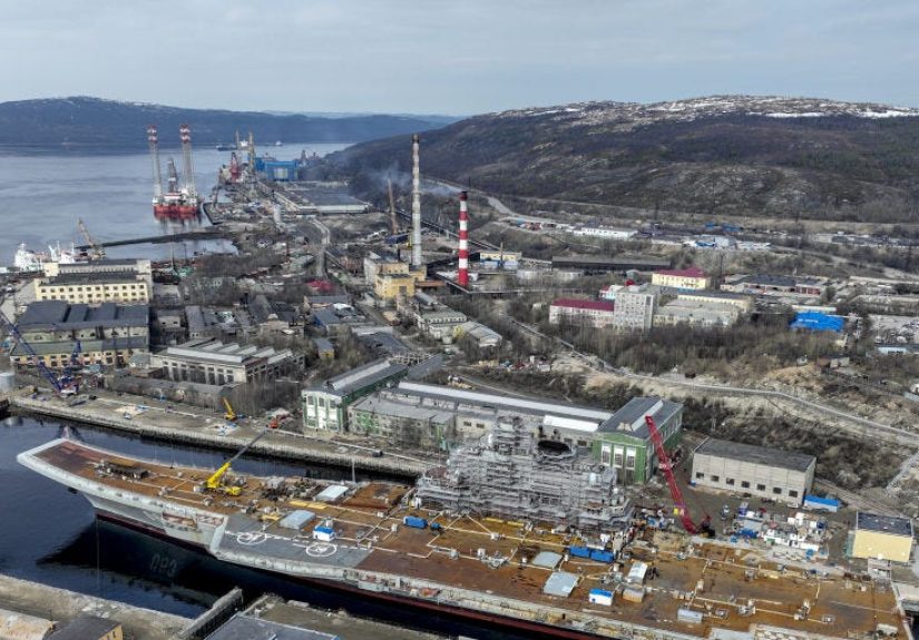 Russia’s Sole Aircraft Carrier Won’t Return to Sea Before 2024