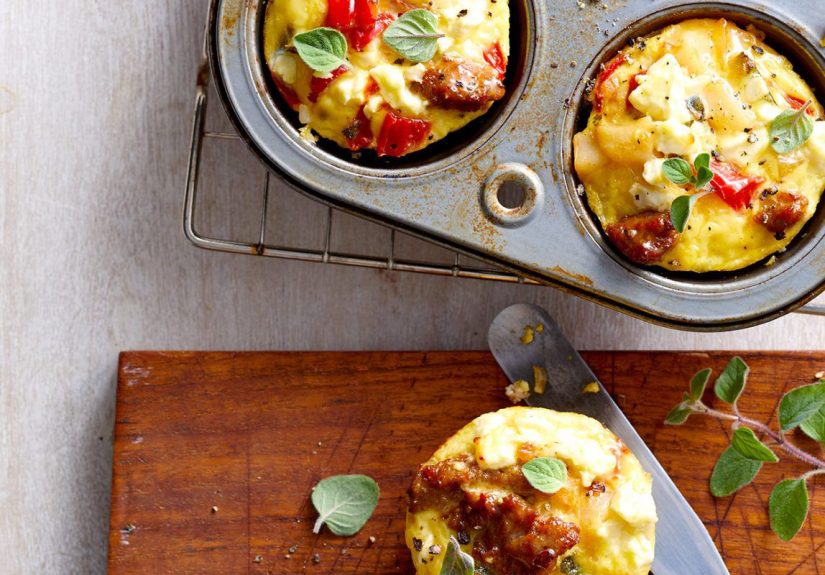 Sausage and Potato Mini Egg Bakes Recipe
