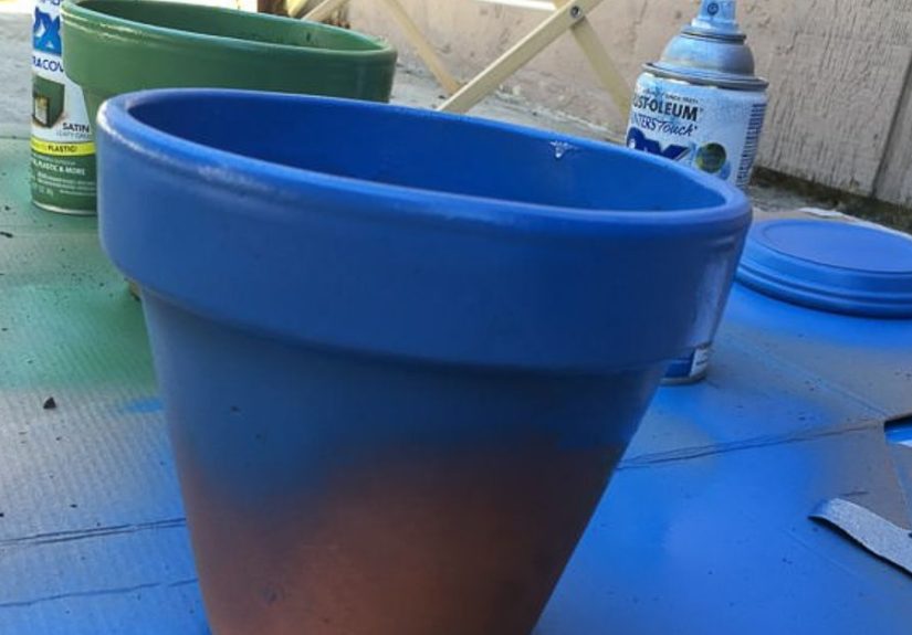 Update a Terracotta Pot for Summer